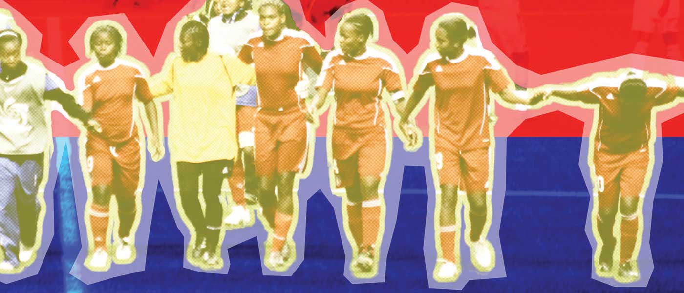 members of the Haitian Women's National Team.