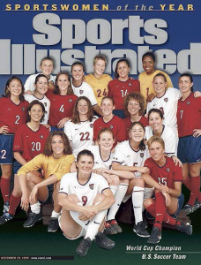 1999 us women's national team on the cover of sports illustrated