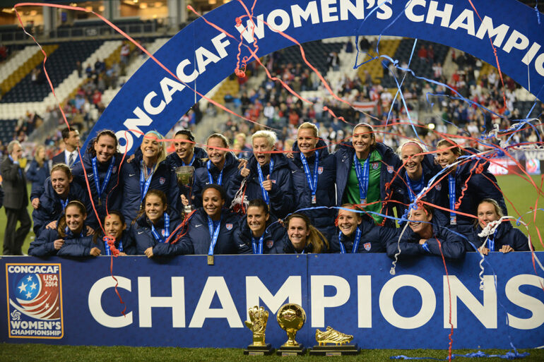 USWNT celebrates its 2014 CONCACAF Women's Championship