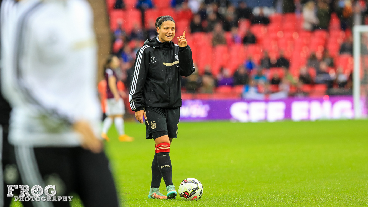 Germany's Dzsenifer Marozsan before the match at Wembley Stadium on November 23, 2014.