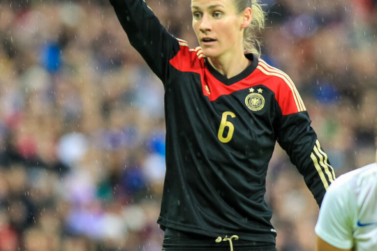 Germany's Simone Laudehr on November 23, 2014, at Wembley Stadium.