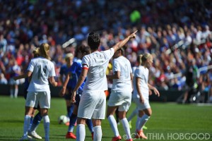 New Zealand captain Abby Erceg directs the defense.