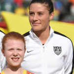 Ali Krieger during introductions.