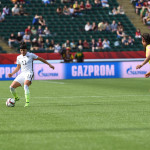 Ali Krieger during the USA's Round of 16 match against Colombia.