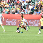 USA and Colombia in a Round of 16 match during the 2015 FIFA Women's World Cup.