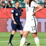 Alex Morgan during the USA's Round of 16 match against Colombia during the 2015 FIFA Women's World Cup.