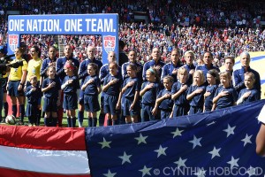 USA starting lineup against New Zealand on April 4, 2015, at Busch Stadium in St. Louis, Missouri.