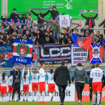 PSG celebrates with their supporters.