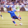 Sydney Leroux lines one up against Mexico on May 17, 2015.