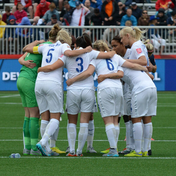 England before the match.