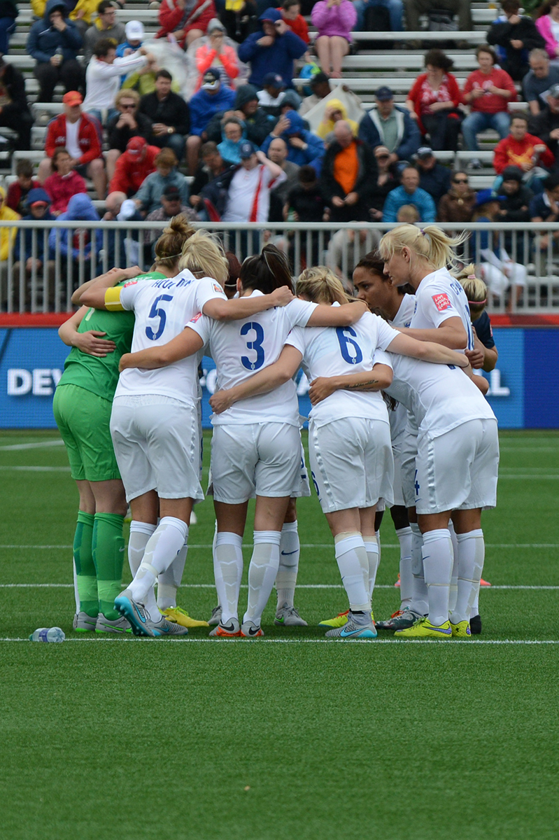 England before the match.