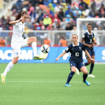 England's Jill Scott controls the ball during a match in group play at the 2015 FIFA Women's World Cup in Canada.
