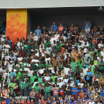 Supporters of Nigeria during a Group D match against the United States in the 2015 FIFA Women's World Cup in Vancouver, British Columbia.