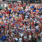 American Outlaws during the match between USA and Sweden.