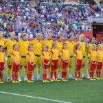 Sweden before the match.