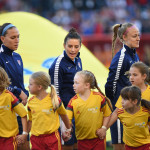 Team USA before the match.