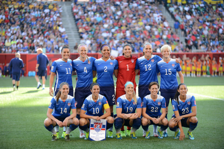 USA's starting lineup against Sweden in a Group D matchup at the 2015 FIFA Women's World Cup in Canada.