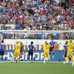 Part 1 of USA's Meghan Klingenberg clearing the ball off the goal line late in the second half.