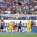 Part 3 of USA's Meghan Klingenberg clearing the ball off the goal line late in the second half.