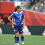 Alex Morgan during the Group D match between the United States and Sweden.