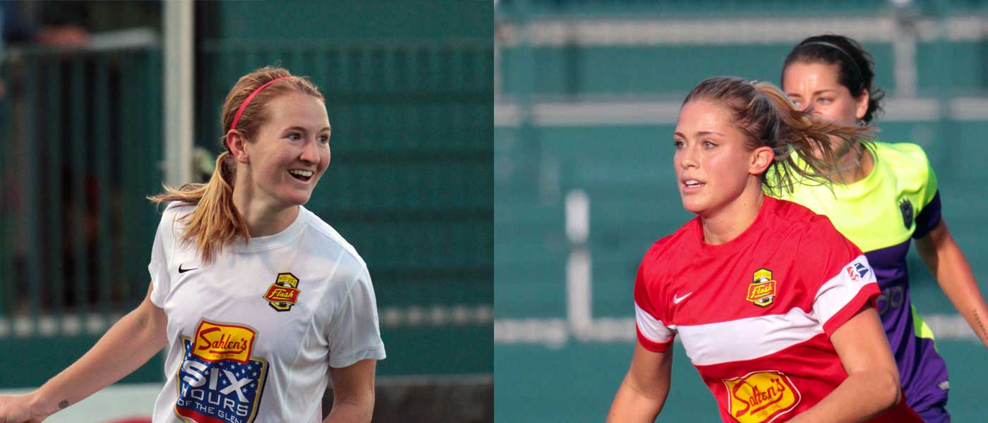 Sam Mewis and Abby Dahlkemper