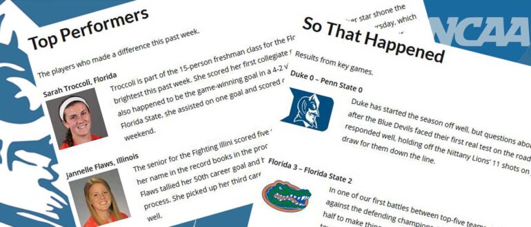 2015 College Roundup for Week 2 logo