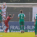 FC Bayern Munich's Tinja-Riikka Korpela makes a save.
