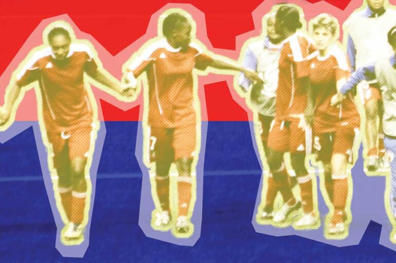 Members of the Haitian Women's National Team