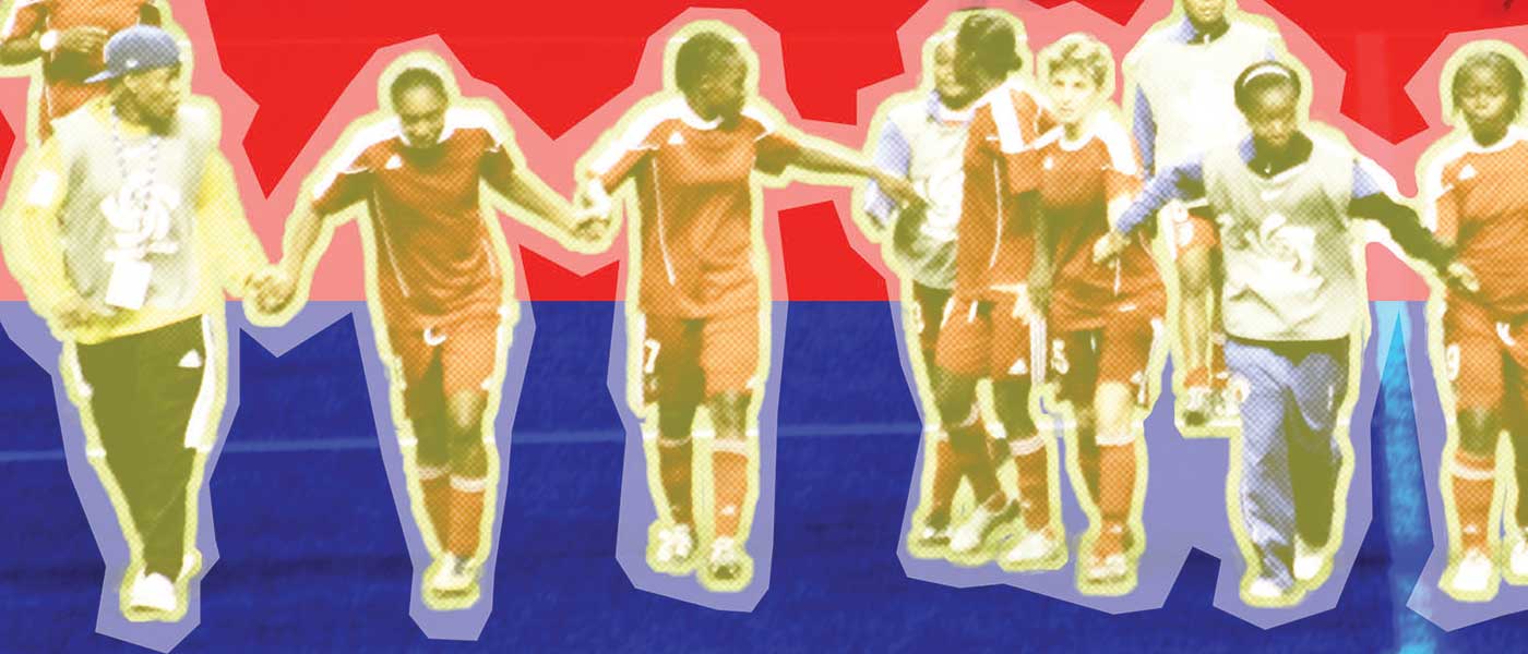 Members of the Haitian Women's National Team