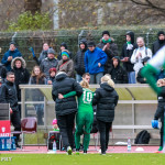 SV Werder Bremen's Pia-Sophie Wolter is helped off the field.