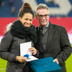 Célia Šašić is honored for her 111 caps for Germany.