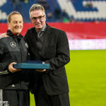 Melanie Behringer is honored for her more than 100 appearances for Germany.