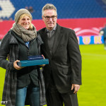 Silke Rottenberg is honored for her 100+ caps for Germany.