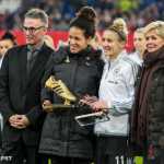 Célia Šašić, Anja Mittag and Silvia Neid.