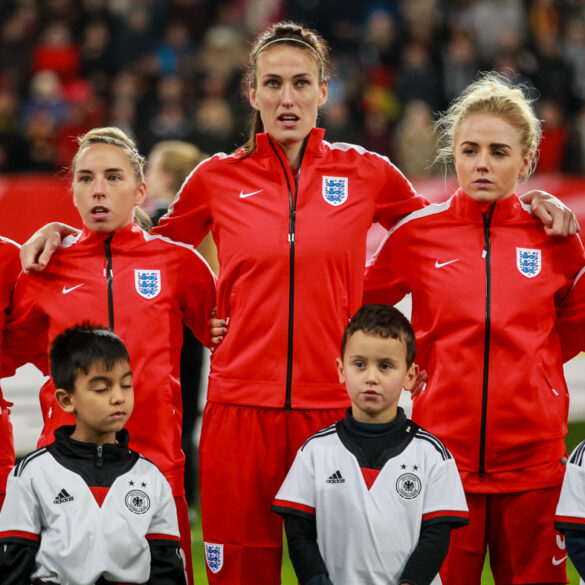 England during the anthems.