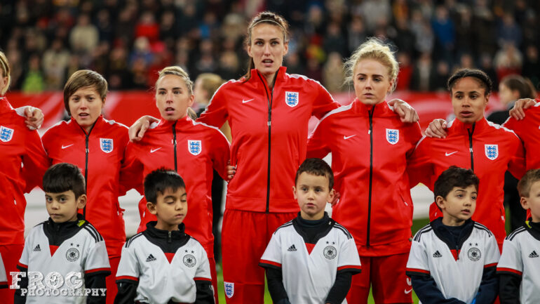 England during the anthems.
