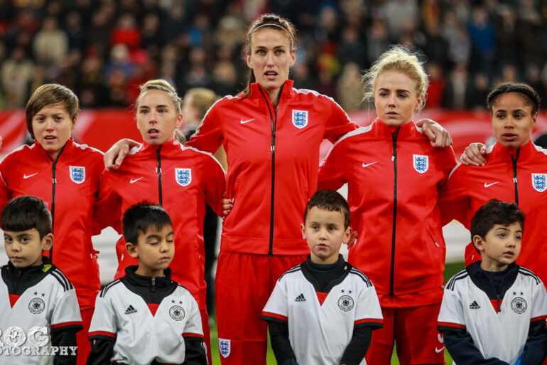 England during the anthems.