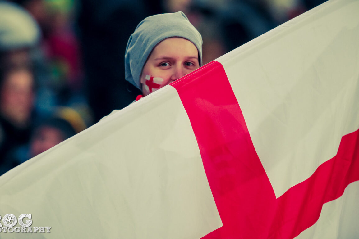 One of England's supporters.