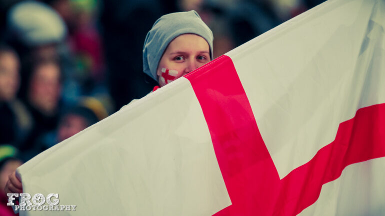 One of England's supporters.