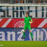 Karen Bardsley (ENG) makes a save.