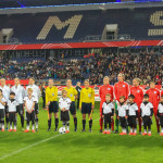 Starting lineups for Germany and England on November 26, 2015.