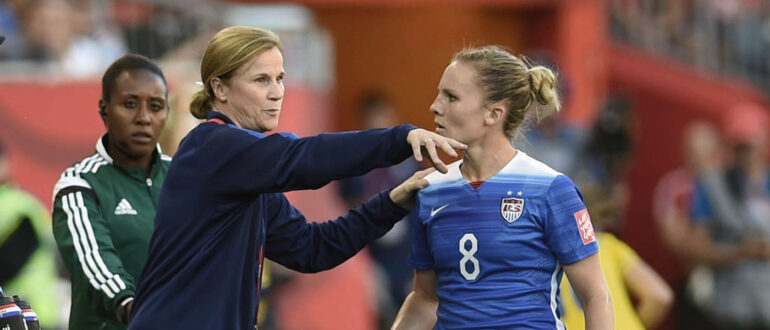 Jill Ellis and Amy Rodriguez