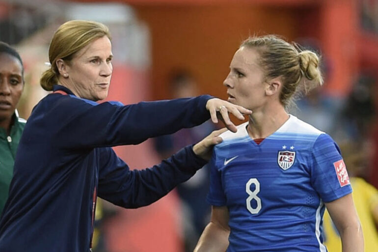 Jill Ellis and Amy Rodriguez