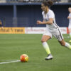 Carli Lloyd looks to attack.