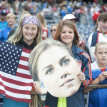 Fans of Alex Morgan and one judgy little girl.