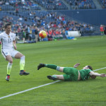 USA's Ali Krieger attacks while an Irish player slides into your DMs like whaat?