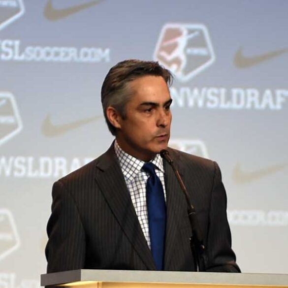 Jeff Plush at the 2016 NWSL College Draft