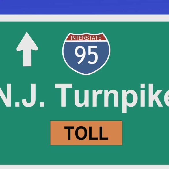 New Jersey Turnpike road sign