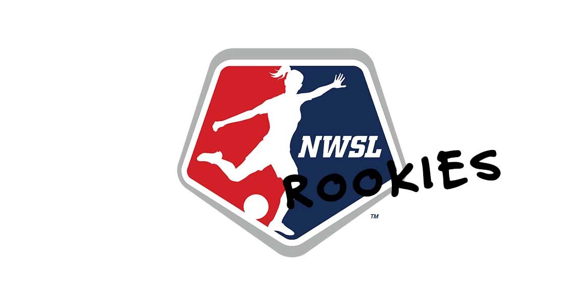 NWSL logo with rookies on it