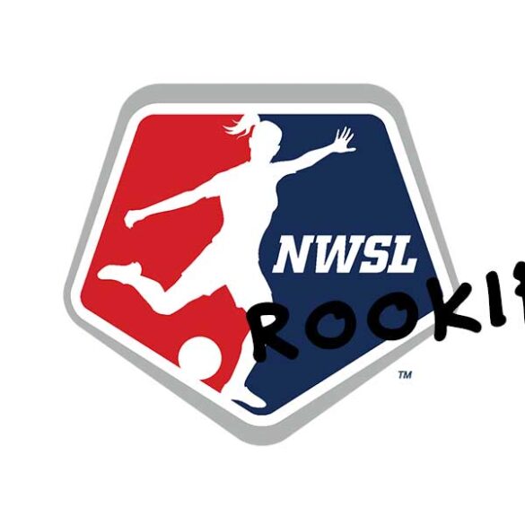 NWSL logo with rookies on it